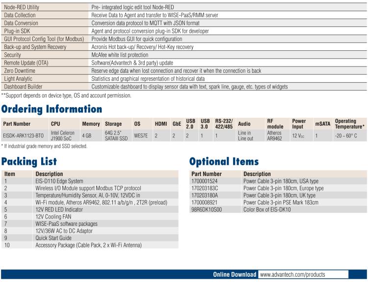 研華EIS-DK10 研華EIS-DK10，邊緣計算系統(tǒng)套件，包含整套物聯(lián)網(wǎng)設備，可快速實現(xiàn) IoT 實驗環(huán)境搭建，幫助產品快速開發(fā)。