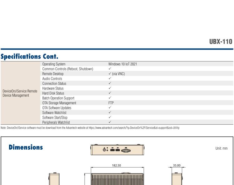 研華UBX-110 研華 UBX-110 是一臺工業(yè)級微型計算機，適用于辦公室、零售應用等。內置 Intel Tiger Lake 系列處理器提升系統(tǒng)性能和工作效率。