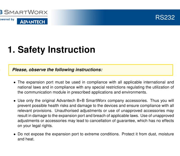 研華BB-B-XC-232 Expansion board for v2 routers - RS232