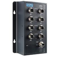 研華EKI-9508G-H 8個千兆M12端口非網(wǎng)管EN50155交換機(jī)， 支持72/96/110 VDC供電