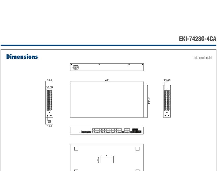研華EKI-7428G-4CA 24G+4G Combo光電復(fù)用接口，二層網(wǎng)管型交換機(jī)