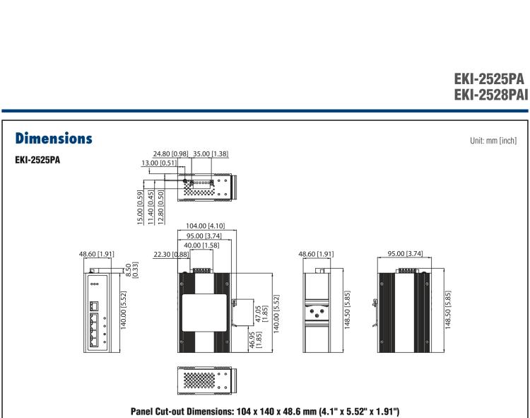 研華EKI-2528PAI 8 端口寬溫非網管工業(yè)PoE 交換機