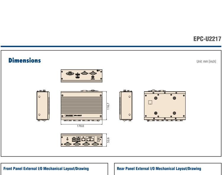研華EPC-U2217 Intel Atom第六代Apollo Lake無(wú)風(fēng)扇嵌入式工控機(jī)，3LAN，板載eMMC，CANBUS