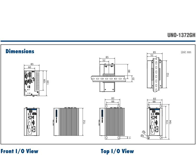 研華UNO-1372GH 通過Class I，Division 2認(rèn)證的導(dǎo)軌安裝工業(yè)控制器，搭配英特爾?凌動(dòng)?四核處理器