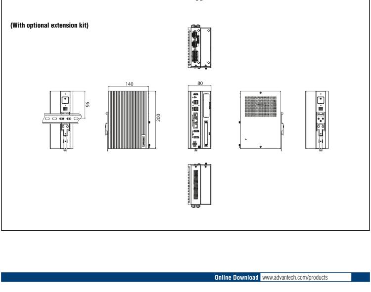 研華UNO-148 常規(guī)無風扇DIN導(dǎo)軌控制器，采用第11代Intel? Core? i處理器