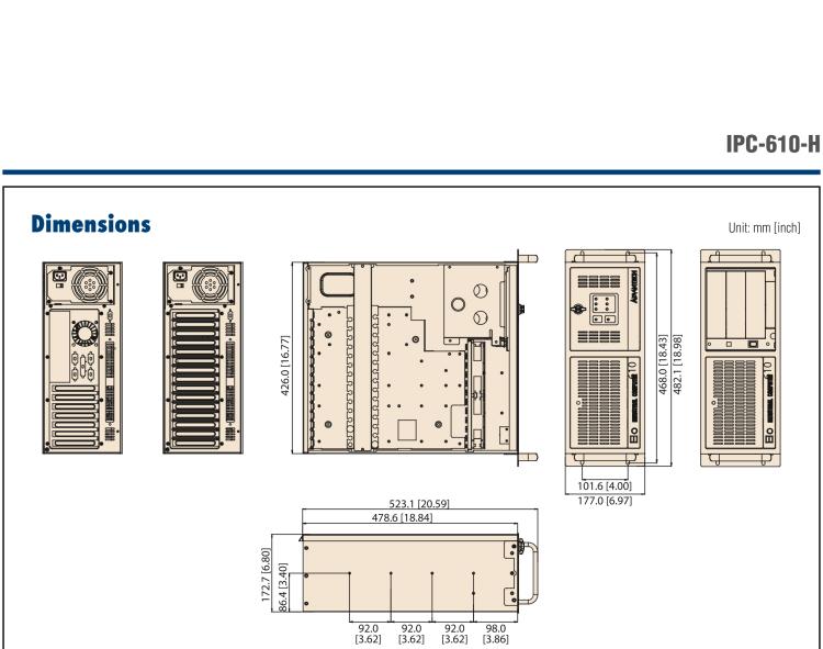 研華IPC-610-H 4U上架式機(jī)箱，支持LED指示 & 聲音警報(bào)通知