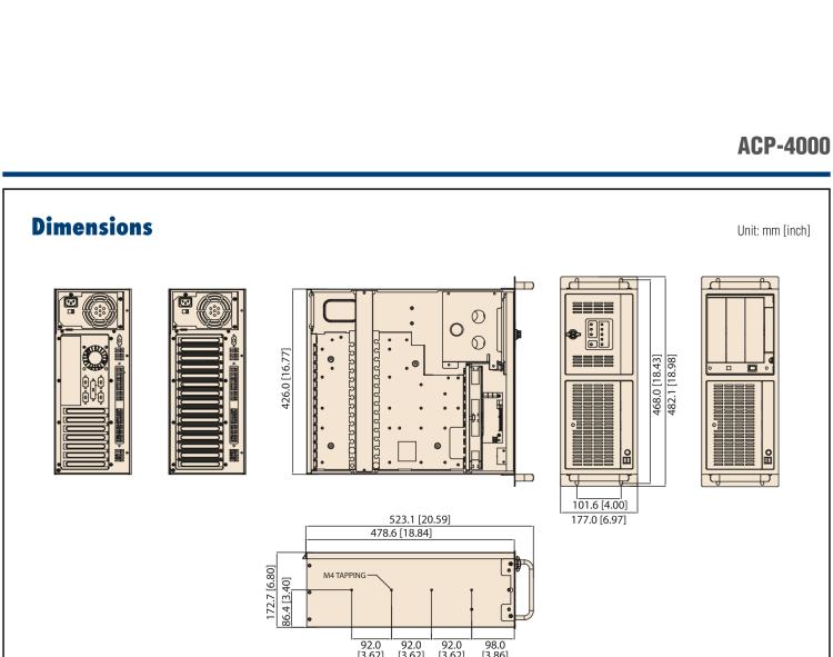 研華ACP-4000 4U上架式機(jī)箱，支持LED指示 & 聲音警報通知