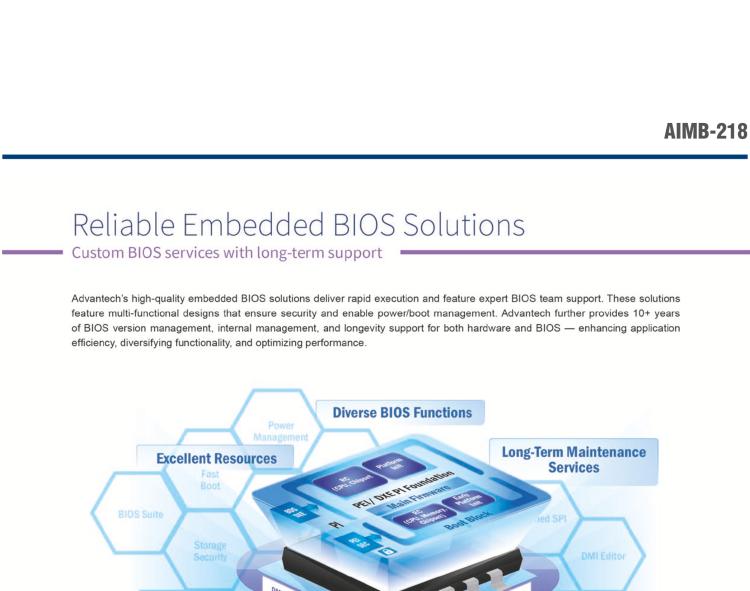 研華AIMB-218 板載Intel? 第8代 奔騰/賽揚(yáng)/凌動(dòng)系列處理器。支持獨(dú)立三顯，超薄緊湊，無(wú)風(fēng)扇設(shè)計(jì)，支持寬溫。