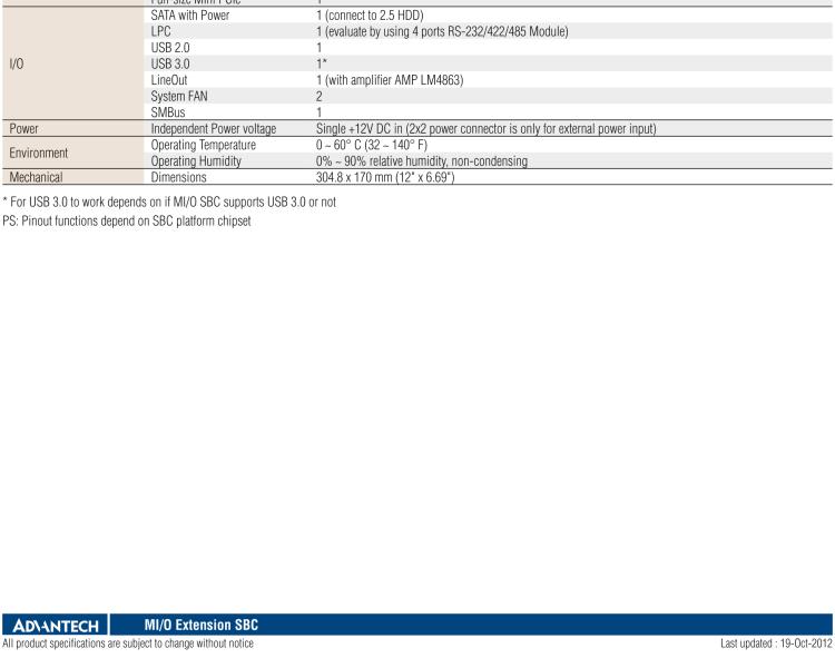 研華MIOe-DB5000 MIOe擴展評估板，可用于MI/O 3.5寸和MI/O 2.5寸 系列單板電腦