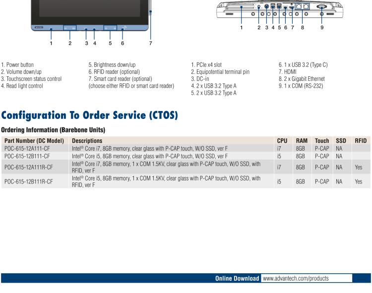 研華POC-615 適合各種醫(yī)療應(yīng)用的高性能醫(yī)療一體機(jī)