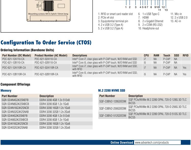 研華POC-621 高性能醫(yī)用一體機(jī)，可用于多種醫(yī)療應(yīng)用