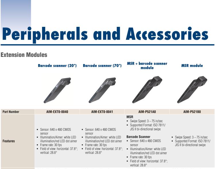 研華AIM-75S 8"RISC架構工業(yè)級移動平板電腦， 搭載高通? 驍龍? 660處理器, Android 10系統(tǒng), 并通過Google GMS認證