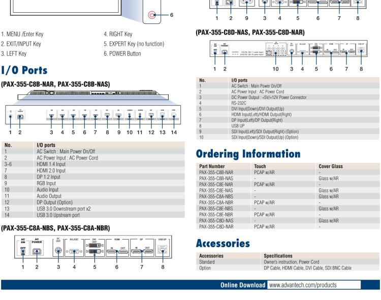 研華PAX-355 55"超高清顯示器，可同時將光學、放射學成像轉(zhuǎn)化為多視圖，用于手術(shù)室成像應用，如內(nèi)窺鏡、腹腔鏡和其他成像設備。通過多個I/O和支持14位LUT，DICOM和伽馬校準確保了精確圖像呈現(xiàn)。