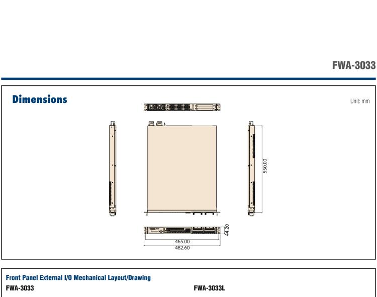 研華FWA-3033 基于Intel Coffee Lake CPU Xeon? E 系列或第八/九代Intel? Core? i7/i5/i3處理器1U機架式網(wǎng)絡應用平臺